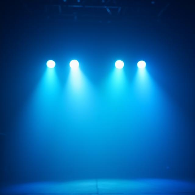 省エネLEDライトが照らすステージ